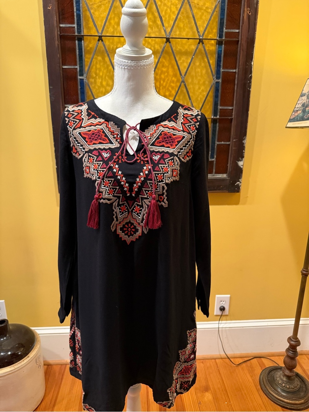 THML Embroidered Tunic Dress